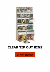 clear tip out bins