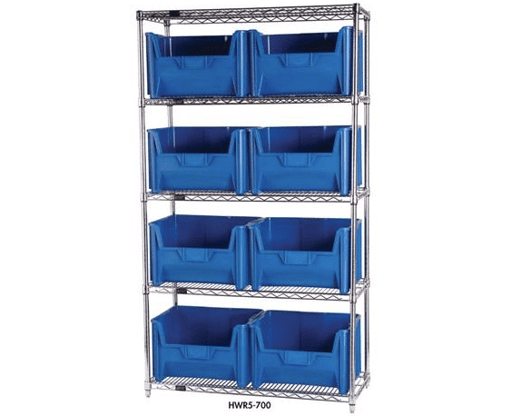 chrome wire shelving unit product photo