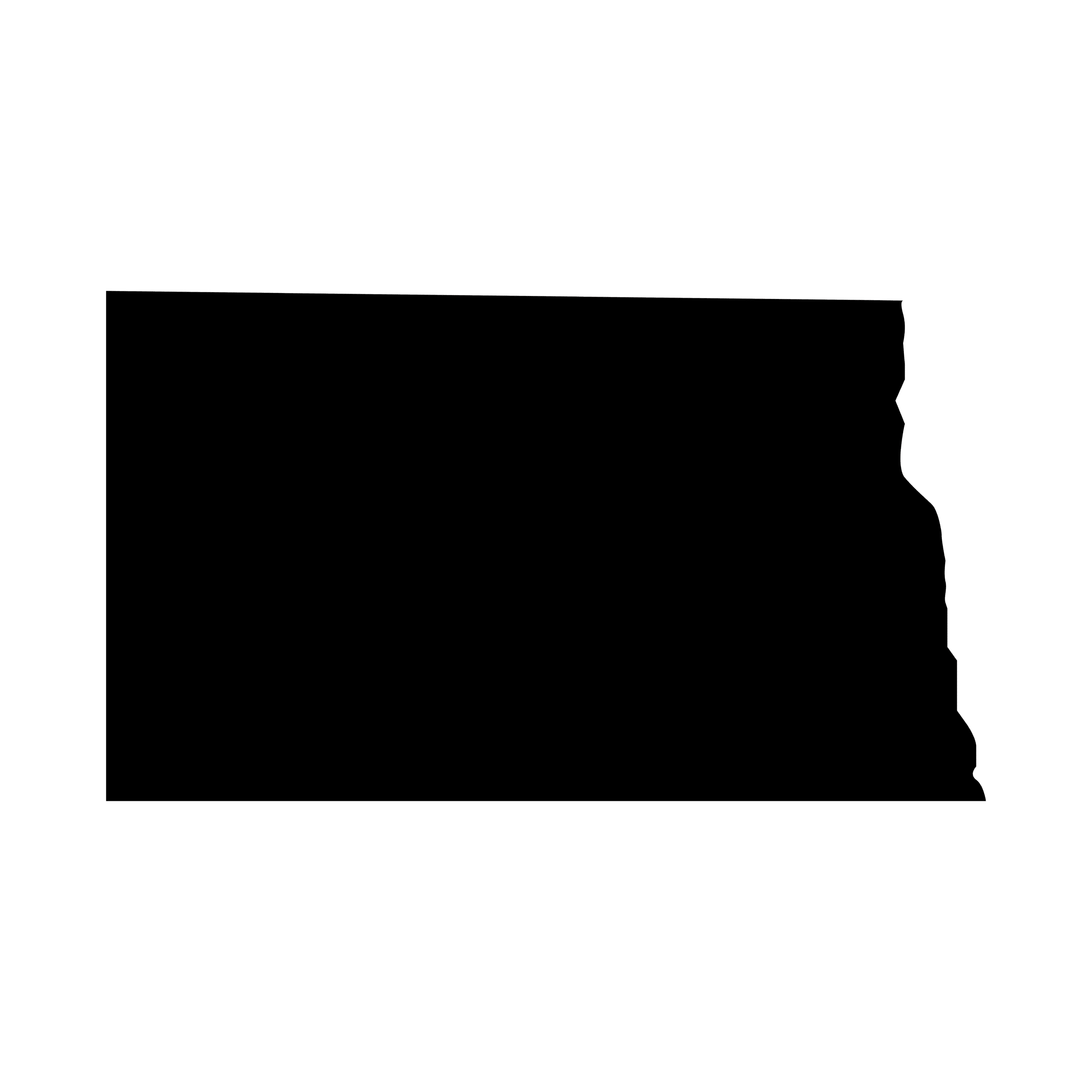 north dakota state map